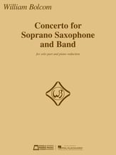 Concerto for Soprano Saxophone and Band Soprano Sax and Piano Reduction cover